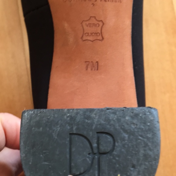 Donald Pliner black square toe heels - Picture 8 of 8